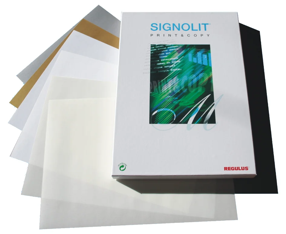 REGULUS Film PET autoadhésif SIGNOLIT-C, A4, transparent | Papeterie ...